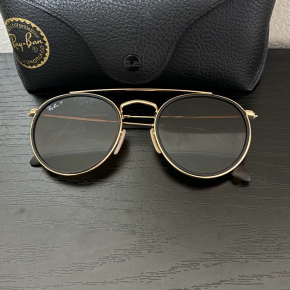 Ray-Ban Classic Gold Frame Sunglasses - Picture 1 of 5